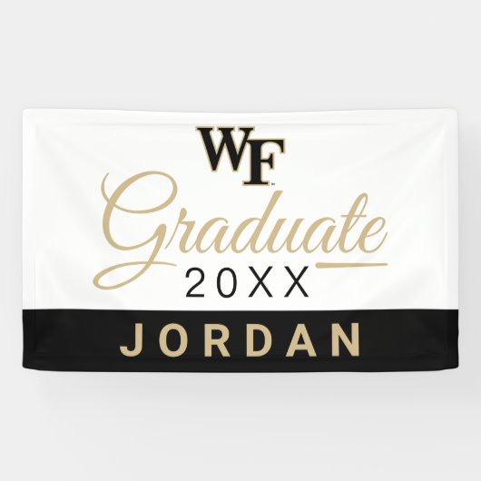 Wake Forest-universiteit | WF Spandoek (Horizontaal)