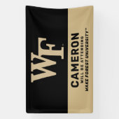 Wake Forest-universiteit | WF Spandoek (Verticaal)