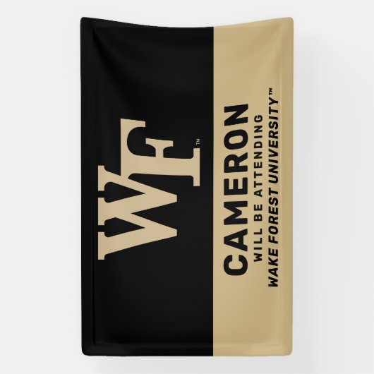Wake Forest-universiteit | WF Spandoek (Verticaal)