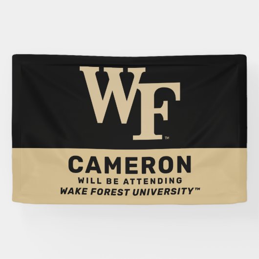 Wake Forest-universiteit | WF Spandoek (Horizontaal)