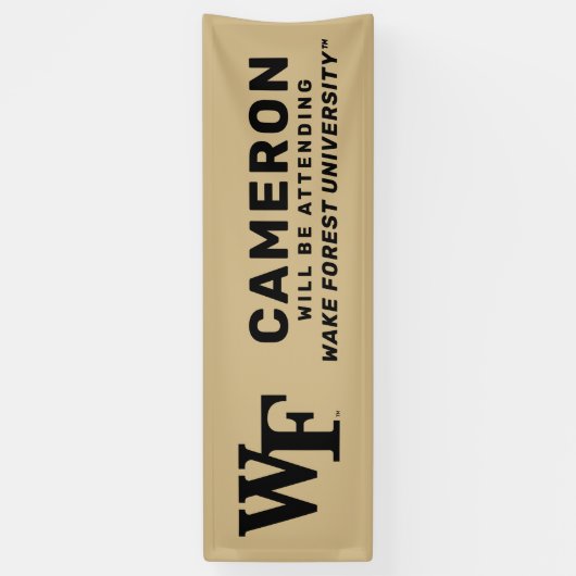 Wake Forest-universiteit | WF Spandoek (Verticaal)