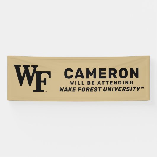 Wake Forest-universiteit | WF Spandoek (Horizontaal)