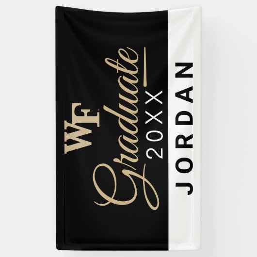 Wake Forest-universiteit | WF Spandoek (Verticaal)