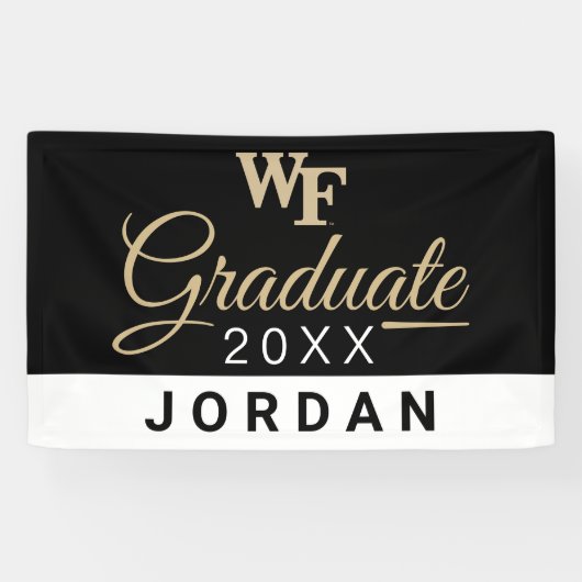 Wake Forest-universiteit | WF Spandoek (Horizontaal)