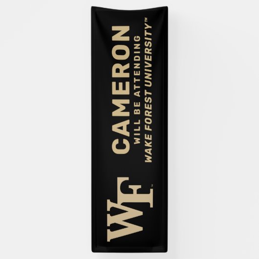 Wake Forest-universiteit | WF Spandoek (Verticaal)