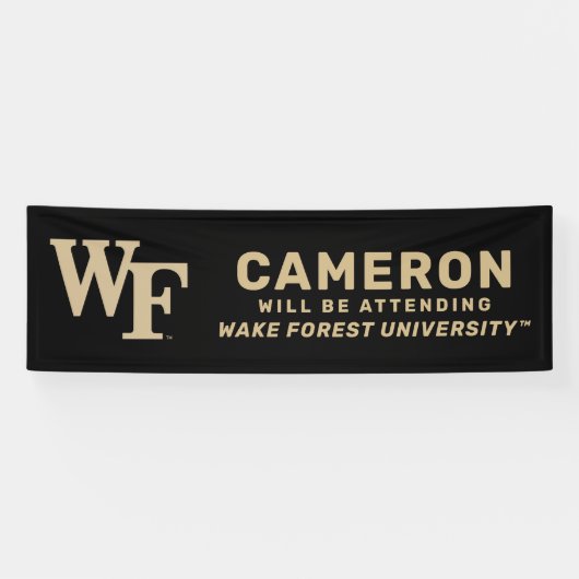 Wake Forest-universiteit | WF Spandoek (Horizontaal)