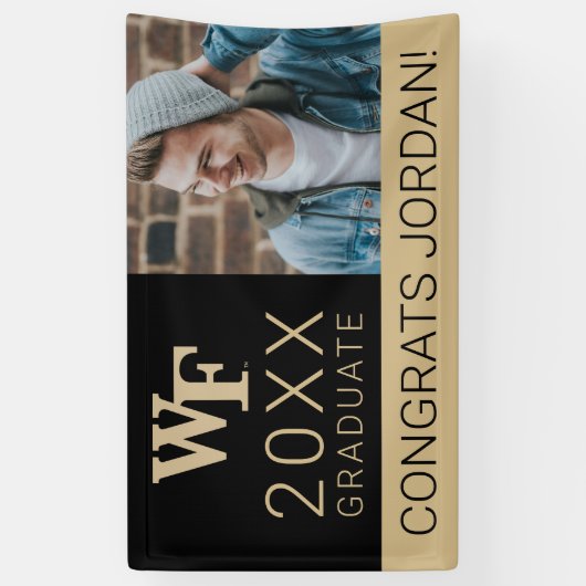 Wake Forest-universiteit | WF Spandoek (Verticaal)