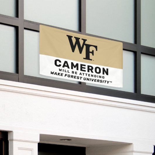 Wake Forest-universiteit | WF Spandoek (Buitenkant Gebouw)