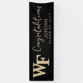 Wake Forest-universiteit | WF Spandoek (Verticaal)