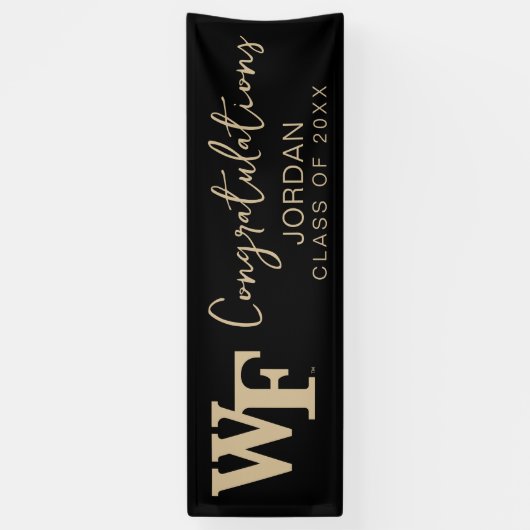 Wake Forest-universiteit | WF Spandoek (Verticaal)