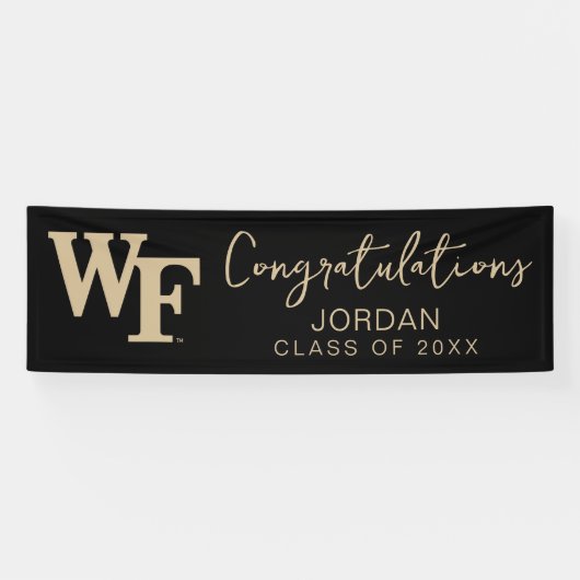Wake Forest-universiteit | WF Spandoek (Horizontaal)