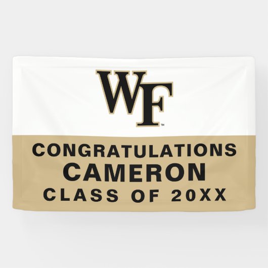 Wake Forest-universiteit | WF Spandoek (Horizontaal)