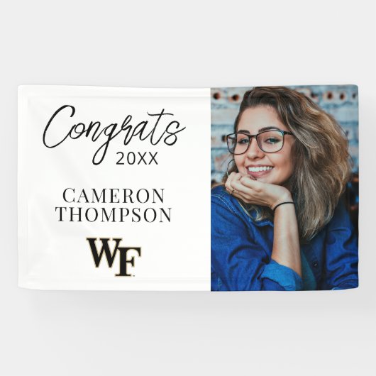 Wake Forest-universiteit | WF Spandoek (Horizontaal)