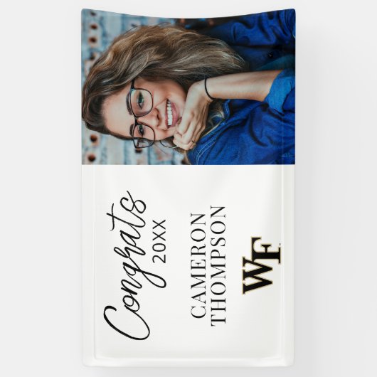 Wake Forest-universiteit | WF Spandoek (Verticaal)