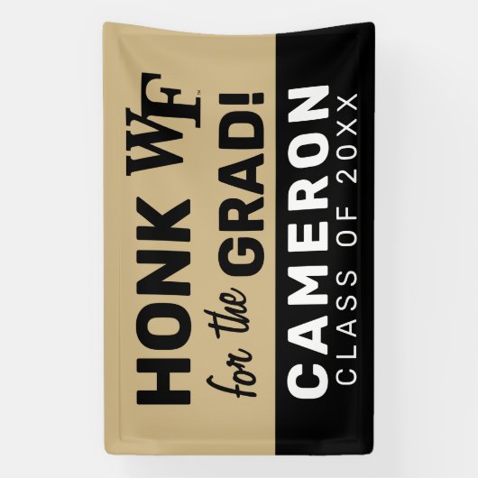 Wake Forest-universiteit | WF Spandoek (Verticaal)