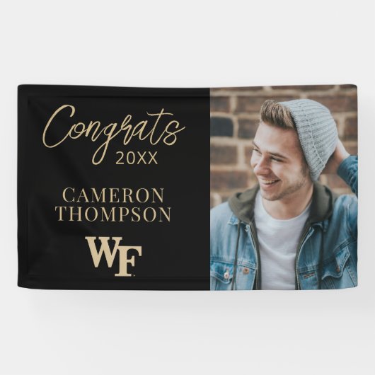 Wake Forest-universiteit | WF Spandoek (Horizontaal)