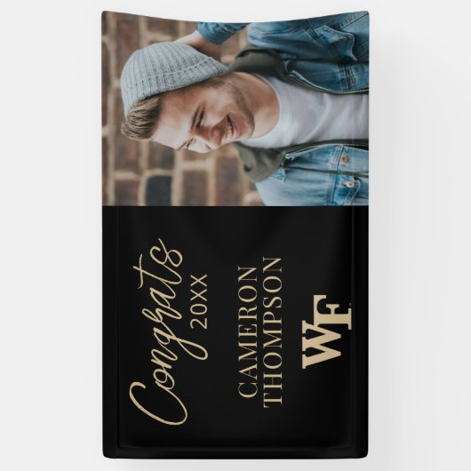 Wake Forest-universiteit | WF Spandoek (Verticaal)