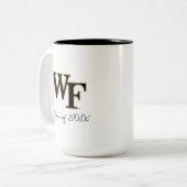 Wake Forest-universiteit | WF Tweekleurige Koffiemok (Voorkant links)