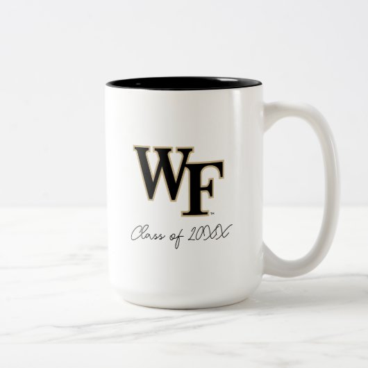 Wake Forest-universiteit | WF Tweekleurige Koffiemok (Rechts)