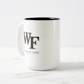 Wake Forest-universiteit | WF Tweekleurige Koffiemok (Voorkant links)