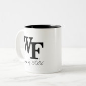 Wake Forest-universiteit | WF Tweekleurige Koffiemok (Voorkant links)