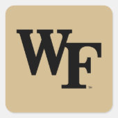 Wake Forest-universiteit | WF Vierkante Sticker (Voorkant)