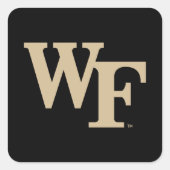 Wake Forest-universiteit | WF Vierkante Sticker (Voorkant)