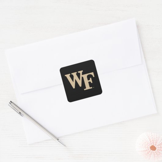 Wake Forest-universiteit | WF Vierkante Sticker (Envelop)