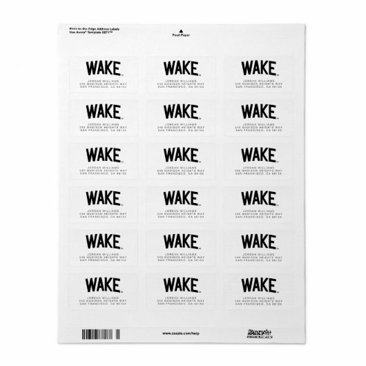 Wake Forest-universiteit | Zogboog Etiket (Full Sheet)