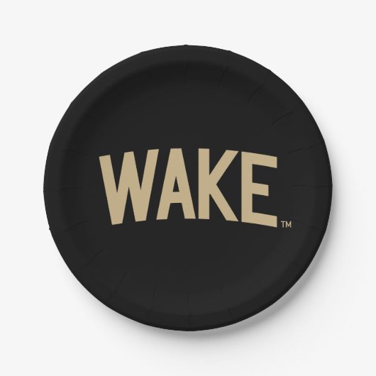 Wake Forest-universiteit | Zogboog Papieren Bordje (Voorkant)