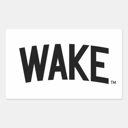Wake Forest-universiteit | Zogboog Rechthoekige Sticker (Voorkant)
