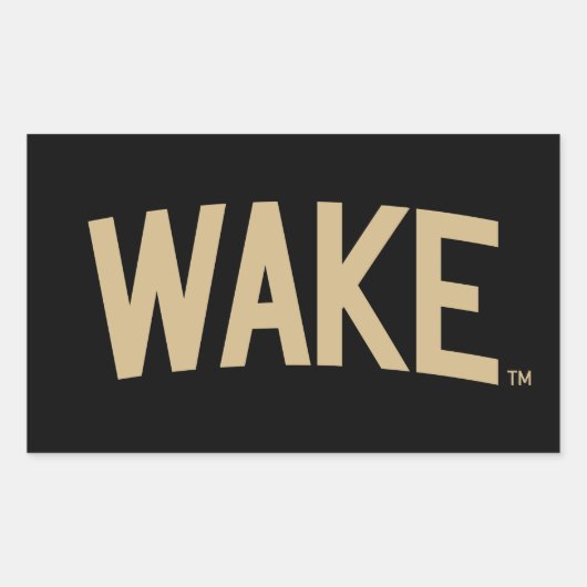 Wake Forest-universiteit | Zogboog Rechthoekige Sticker (Voorkant)