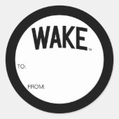 Wake Forest-universiteit | Zogboog Ronde Sticker (Voorkant)