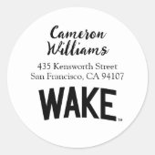 Wake Forest-universiteit | Zogboog Ronde Sticker (Voorkant)