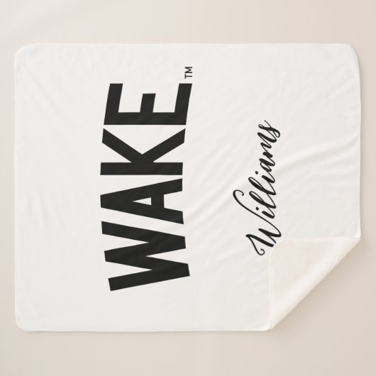 Wake Forest-universiteit | Zogboog Sherpa Deken (Voorkant (horizontaal))