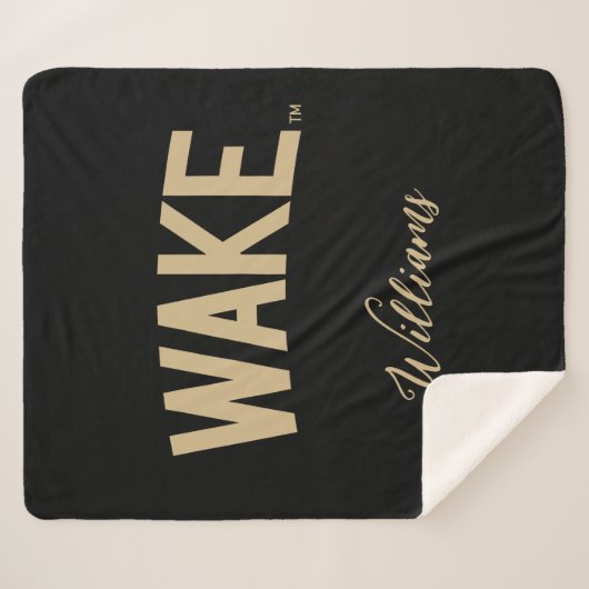 Wake Forest-universiteit | Zogboog Sherpa Deken (Voorkant (horizontaal))
