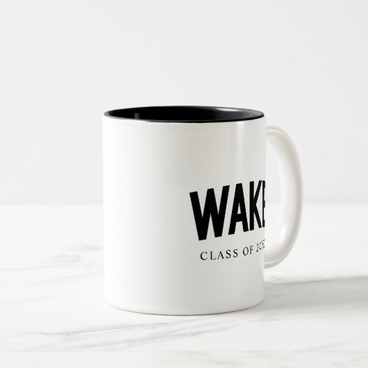 Wake Forest-universiteit | Zogboog Tweekleurige Koffiemok (Voorkant rechts)