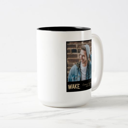 Wake Forest-universiteit | Zogboog Tweekleurige Koffiemok (Voorkant rechts)