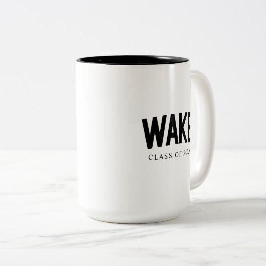 Wake Forest-universiteit | Zogboog Tweekleurige Koffiemok (Voorkant rechts)
