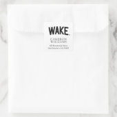 Wake Forest-universiteit | Zogboog Vierkante Sticker (Tas)