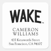 Wake Forest-universiteit | Zogboog Vierkante Sticker (Voorkant)