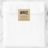 Wake Forest-universiteit | Zogboog Vierkante Sticker (Tas)