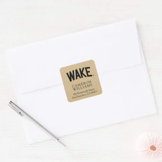 Wake Forest-universiteit | Zogboog Vierkante Sticker (Envelop)