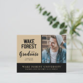 Wake Forest University | Wake Forest Aankondigingskaart (Staand voorkant)