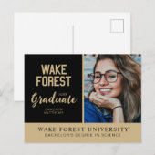 Wake Forest University | Wake Forest Aankondigingskaart (Voorkant / Achterkant)