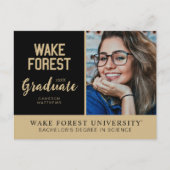 Wake Forest University | Wake Forest Aankondigingskaart (Voorkant)