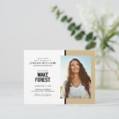 Wake Forest University | Wake Forest Aankondigingskaart (Staand voorkant)