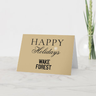 Wake Forest University Wake Forest Feestdagen Kaart