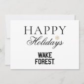 Wake Forest University | Wake Forest Feestdagenkaart (Voorkant)