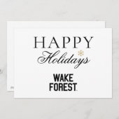 Wake Forest University | Wake Forest Feestdagenkaart (Voorkant / Achterkant)